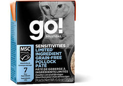 Go! Sensitivities Limited Ingredient Grain Free Pollock Pâté for Cats 
