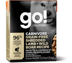 Go! Carnivore Grain Free Shredded Lamb + Wild Boar Recipe for Dogs