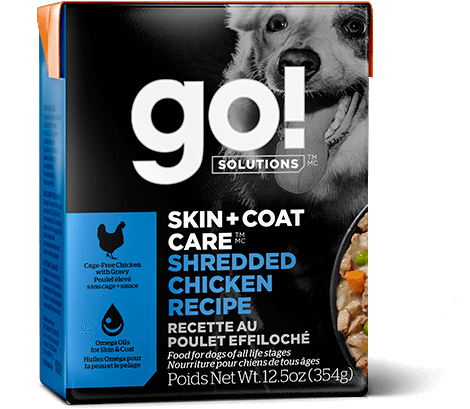 GO! SKIN + COAT CARE Shredded Chicken Recipe for dogs 