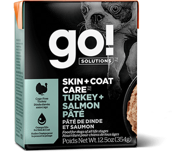 Go! Solutions Skin and Coat Care Turkey and Salmon Pâté For Dogs
