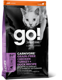 Go! Solutions Carnivore Grain Free Chicken, Turkey, + Duck Cat Food