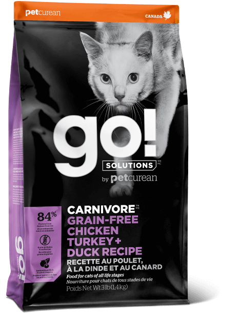 Go! Solutions Carnivore Grain Free Chicken, Turkey, + Duck Cat Food