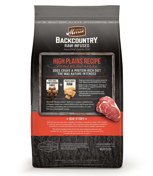 Merrick Backcountry Raw Infused High Plains Recipe Dog Food