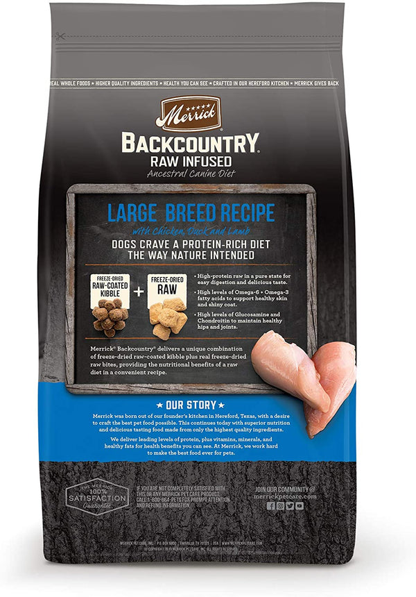 Merrick Grain Free Backcountry Large Breed Recipe Dog Food