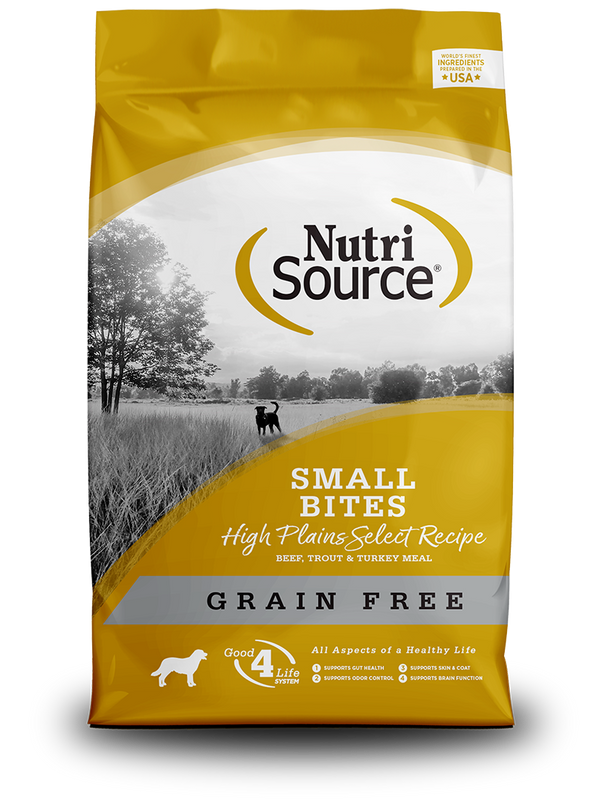 Nutrisource Grain Free Small Bites High Plains Select Dry Dog Food