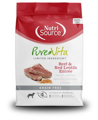 PureVita Grain Free Beef and Red Lentils Dry Dog Food