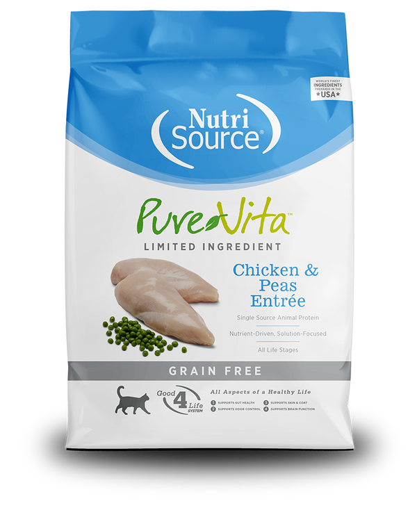 PureVita Grain Free Chicken and Peas Entree Dry Cat Food