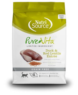 PureVita Grain Free Duck and Red Lentil Dry Cat Food