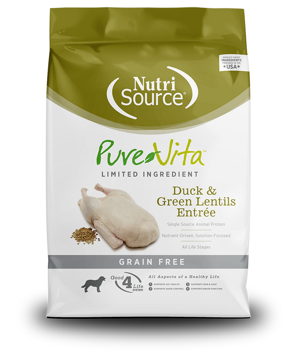 PureVita Grain Free Duck and Green Lentils Dry Dog Food