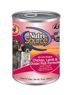 Nutrisource Chicken, Lamb and Ocean Fish Canned Dog Food