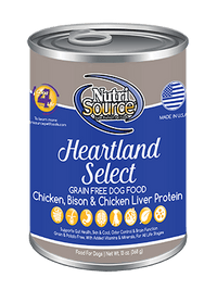 Nutrisource Grain Free Heartland Select Canned Dog Food
