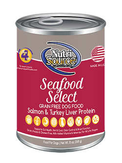 Nutrisource Grain Free Seafood Select Canned Dog Food