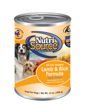 Nutrisource Lamb and Rice Canned Dog Food