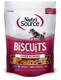 Nutrisource Grain Free Liver Biscuit Dog Treats