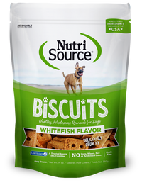 Nutrisource Grain Free Whitefish Biscuit Dog Treats