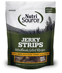 Nutrisource Jerky Strips Woodlands Select Recipe Dog Treats