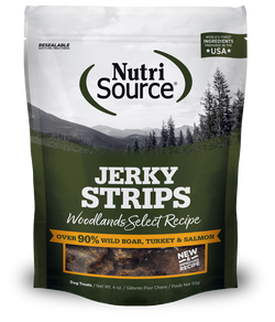 Nutrisource Jerky Strips Woodlands Select Recipe Dog Treats