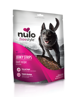 Nulo FreeStyle Dog Jerky Strip Treat Beef with Coconut