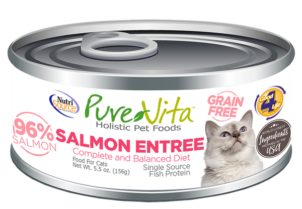 PureVita Grain Free Salmon Entree for Cats