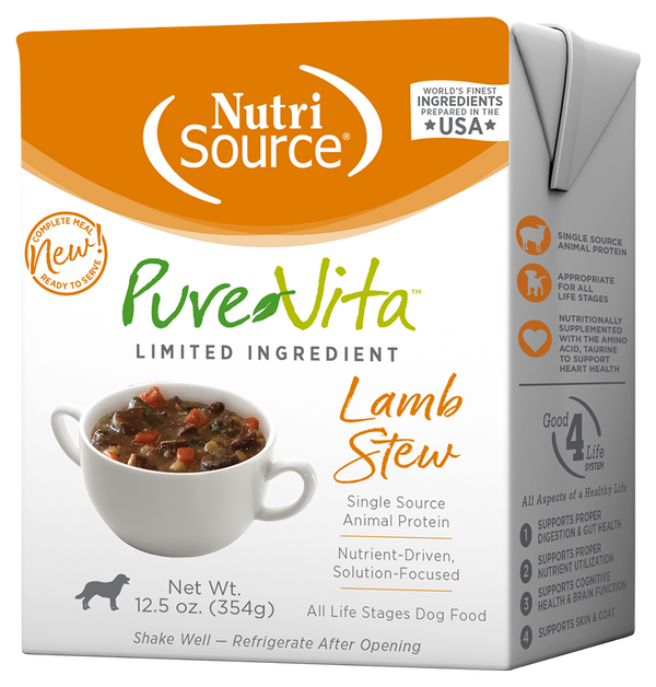 PureVita Grain Inclusive Lamb Stew Wet Dog Food