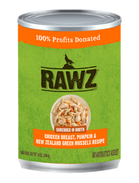 RAWZ Shredded in Broth  Chicken Breast, Pumpkin & New Zealand Green Mussel Recipe