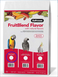 ZuPreem FruitBlend Flavor with Natural Flavors Large Birds