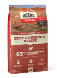 ACANA Singles Limited Ingredient Beef and Pumpkin Dry Dog Food