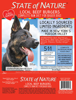 State of Nature Frozen Raw Beef for Dogs