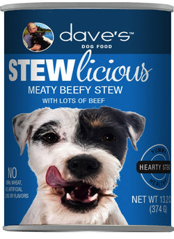 Dave's Stewlicious Meaty Beef Stew Canned Dog Food