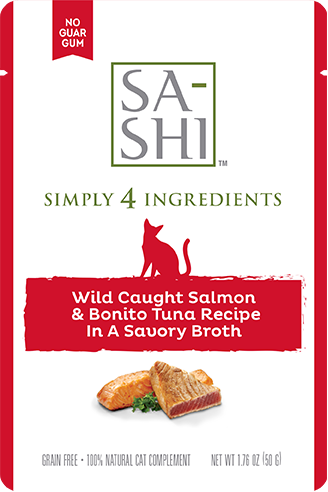 SA-SHI Wild Caught Salmon & Bonito Tuna In A Savory Broth