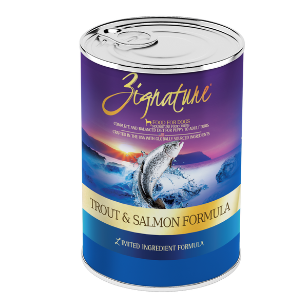 Zignature Trout and Salmon Canned Dog Food Formula