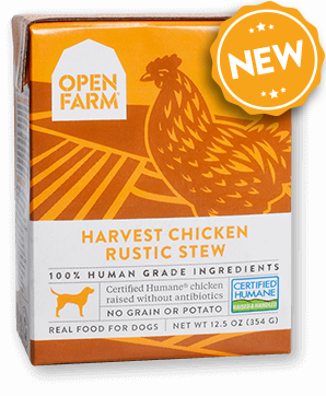 OPEN FARM Grain-Free Harvest Chicken Stew Rustic Blend for Dogs