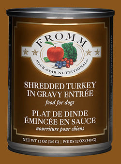 Fromm Four-Star Nutritionals Shredded Turkey in Gravy Entree Canned Dog Food