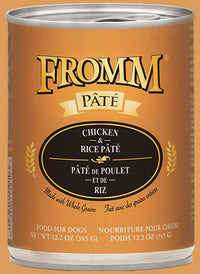 Fromm Chicken & Rice Pate Canned Wet Dog Food