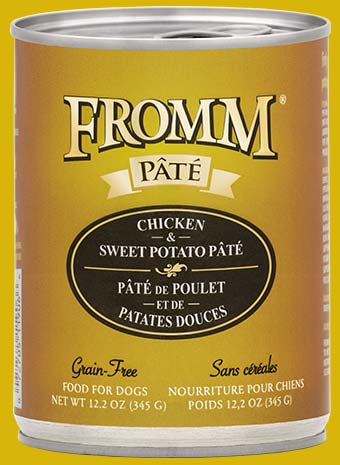 Fromm Grain Free Chicken and Sweet Potato Pate Canned Wet Dog Food