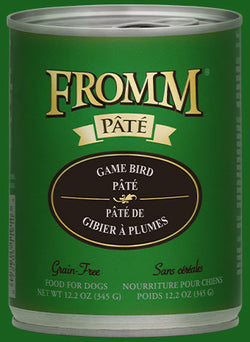 Fromm Grain Free Game Bird Pate Canned Wet Dog Food