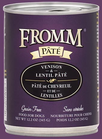 Fromm Grain Free Venison & Lentil Pate Canned Wet Dog Food
