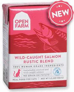 OPEN FARM Grain-Free Wild-Caught Salmon Rustic Blend for Cats