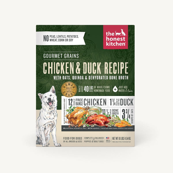 The Honest Kitchen Gourmet Grains Chicken & Duck Recipe Dehydrated Dog Food