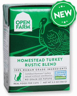 OPEN FARM Grain-Free Homestead Turkey Rustic Blend for Cats