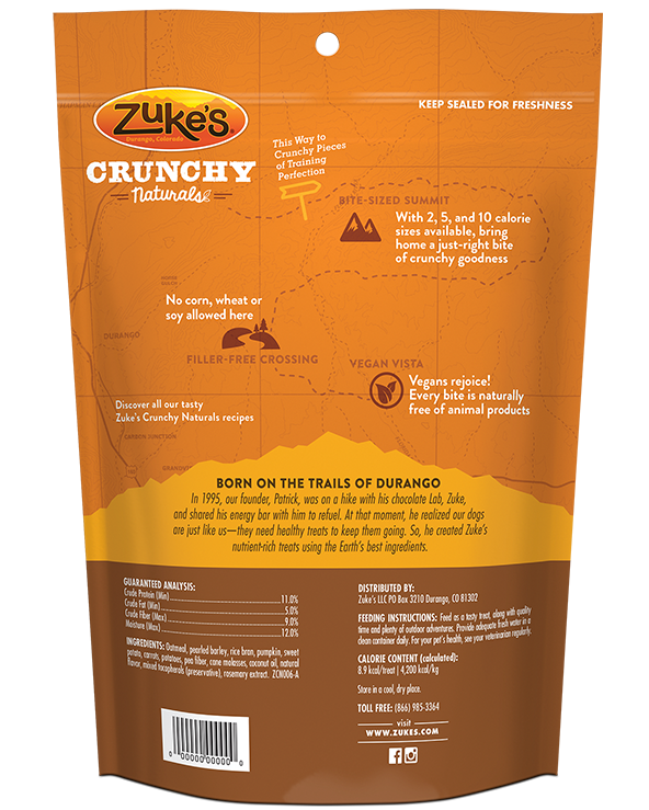Zuke's Crunchy Naturals 10s Baked with Pumpkin & Sweet Potato
