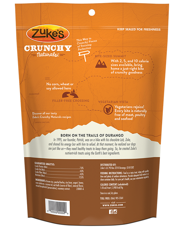 Zuke s Crunchy Naturals Baked With Yogurt Honey PetFoodStation